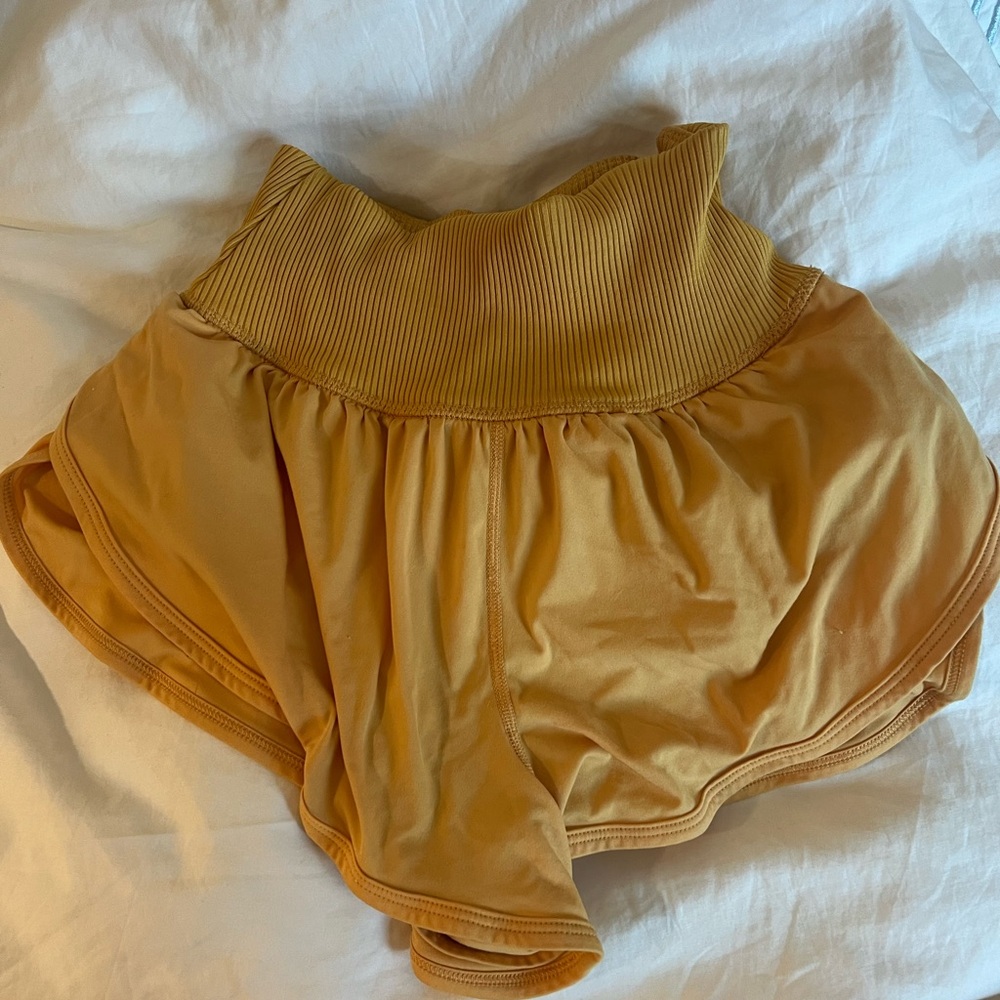 orange game time free people shorts
